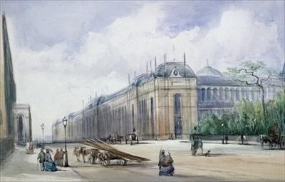 [Callow - South-east Aspect of the 1862 Exhibition Building, looking along Cromwell Road] 