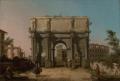[View of the Arch of Constantine with the Colosseum]