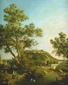 [English Landscape Capriccio with a Palace]