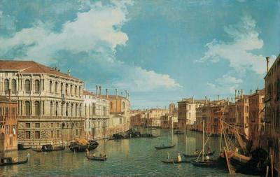 [Canaletto - The Grand Canal, Venice, Looking North-West, with the Palazzo Pesaro] 