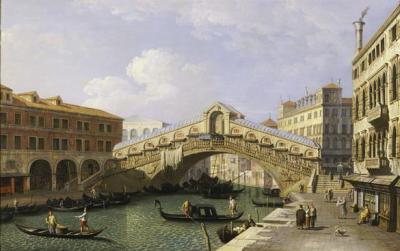 [Canaletto - Rialto Bridge Venice from the South] 
