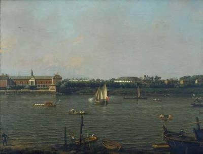 [Canaletto - The Thames with Chelsea College, Rotunda and Ranelagh House] 