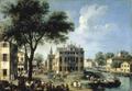 [View of a Town on the Brenta, Veneto, Italy]