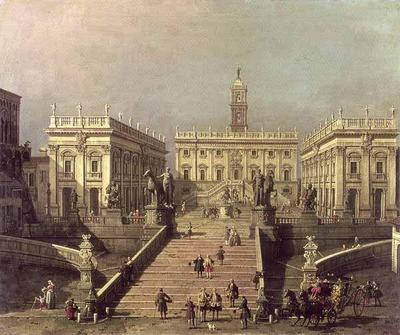 [Canaletto - View of Piazza del Campidoglio] 