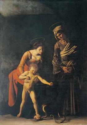 [Caravaggio - Madonna and Child with a Serpent] 