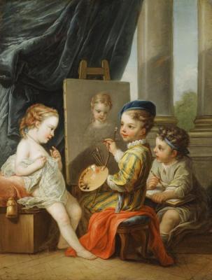 [Carle Van Loo - The Four Arts, Painting] 