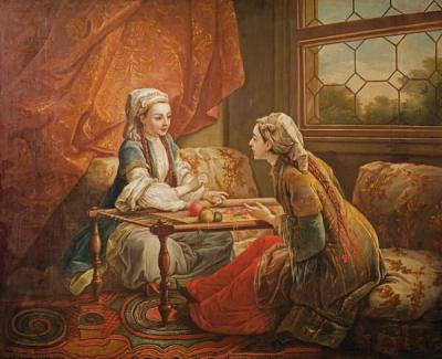 [Carle Van Loo - Madame de Pompadour in the Role of Fortuneteller] 
