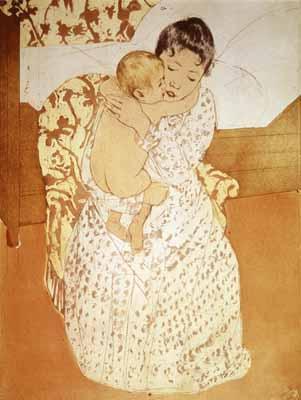 [Cassatt - Maternal Caress] 