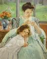 [Young Mother Sewing]