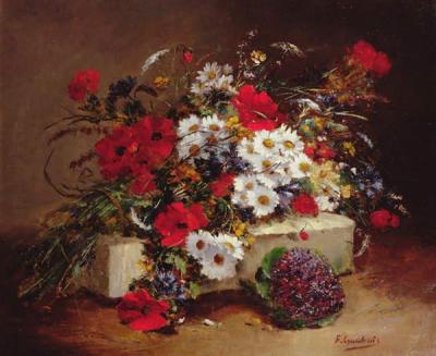 [Cauchois - Poppies and Daisies] 