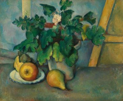[Cezanne - Pot of Primroses and Fruit] 