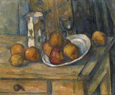 [Cezanne - Still Life with Milk Jug and Fruit] 