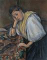 [Young Italian Woman at a Table]