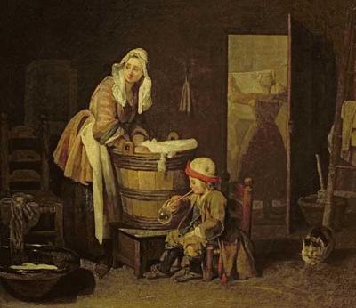 [Chardin - The Laundress, 1733] 