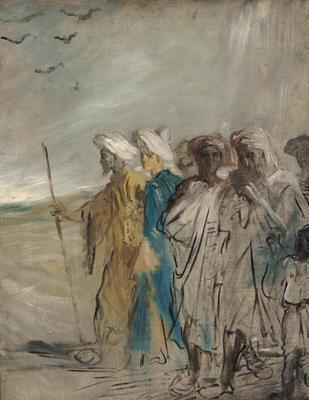 [Chasseriau - Group of Arabs, or Joseph Sold by his Brothers] 