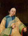 [Portrait of a Court Lady, Holding a Flower]