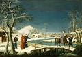 [Winter: a Frozen River Landscape]