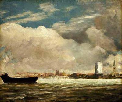 [Constable - On the Thames near Battersea Bridge] 