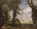 [Salisbury Cathedral from the Bishop's Garden]