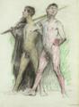 [Study of Two Male Figures]