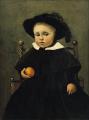 [The Painter Adolphe Desbrochers as a Child, Holding an Orange]