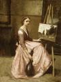 [Corot's Studio, Young Woman with a Mandolin]
