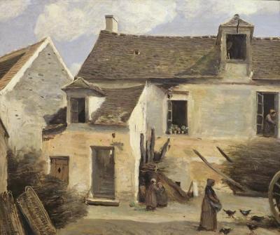 [Corot - Courtyard of a Bakery near Paris] 