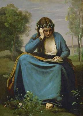 [Corot - Reader Crowned with Flowers] 