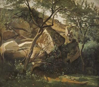 [Corot - Rocks at Fontainebleau] 