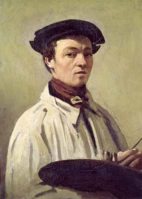 [Corot - Self Portrait with Palette in Hand] 