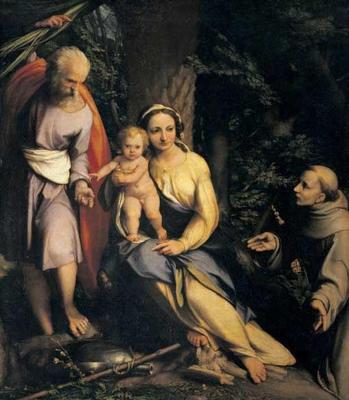 [Correggio - The Rest on the Flight to Egypt with St Francis of Assisi] 