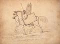 [A Horse Loaded with Artist's Paraphernalia]