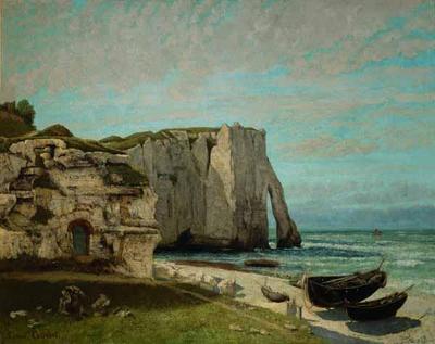[Courbet - The Cliff at Etretat after the Storm] 