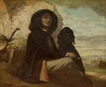 [Courbet with his Black Dog]