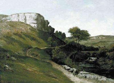 [Courbet - Landscape with Bridge over a River] 