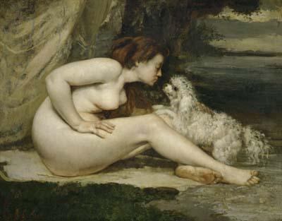 [Courbet - Nude with Dog] 