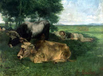 [Courbet - Siesta in the Hay Season, with Animals] 
