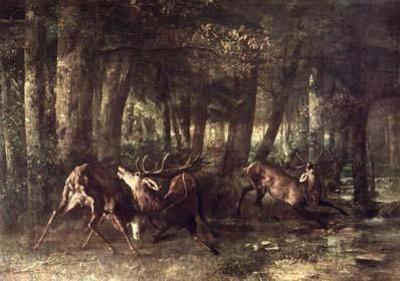 [Courbet - Spring, Stags Fighting] 