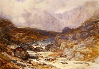 [Cox - Welsh Mountain Scene] 