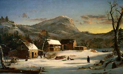 [Cropsey - Winter Scene, Ramapo Valley] 