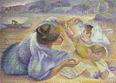 [Cross - A Mother Playing with her Child] 
