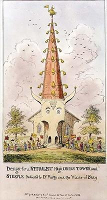 [Cruikshank - Design for a Ritualist High Church Tower] 