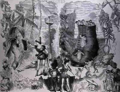 [Cruikshank - Drury Lane and Covent Garden Pantomimes] 
