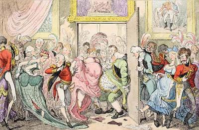 [Cruikshank - Inconveniences of a Crowded Drawing Room] 