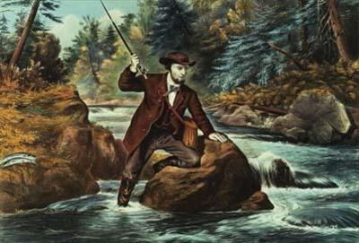[Currier & Ives - Brook Trout Fishing] 