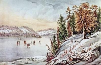 [Currier & Ives - Canadian Winter Scene] 
