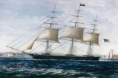 [Currier & Ives - The Clipper Ship, Nightingale] 