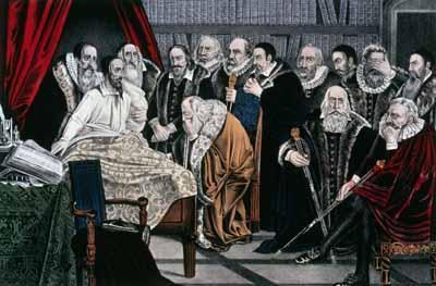 [Currier & Ives - The Death of Calvin, May 24th, 1564] 