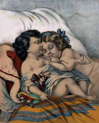 [Currier & Ives - Our Pets, Fast Asleep] 