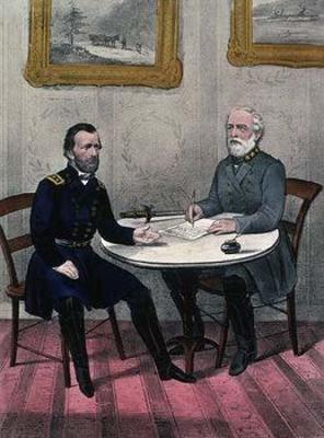 [Currier & Ives - Surrender of General Lee] 